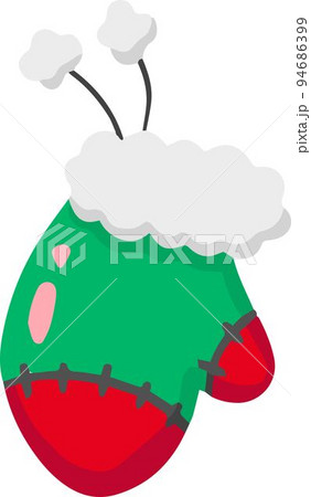 Hand Drawn christmas gloves illustration 94686399