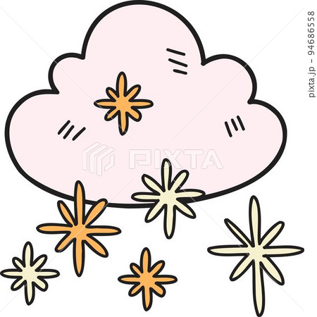 Hand Drawn clouds and snow illustration Hand Drawn clouds and snow illustration 94686558
