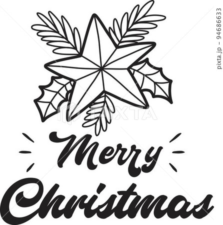Merry Christmas lettering and quote illustration Merry Christmas lettering and quote illustration 94686633