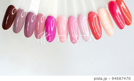 Colorful nails polish palette 94687470