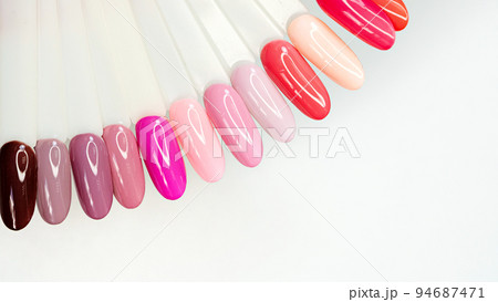 Colorful nails polish palette 94687471