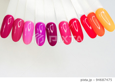 Colorful nails polish palette 94687475