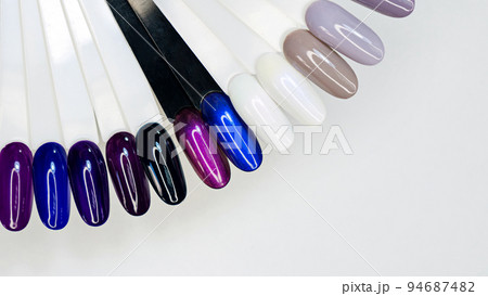 Colorful nails polish palette 94687482