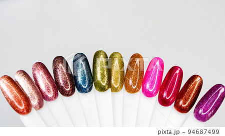 Shiny glitter nails polish palette Shiny glitter nails polish palette 94687499