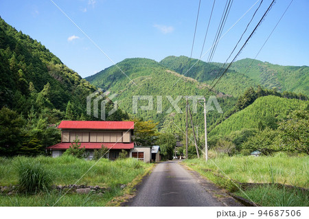 上佐野集落の風景【山梨県南部町】 上佐野集落の風景【山梨県南部町】 94687506