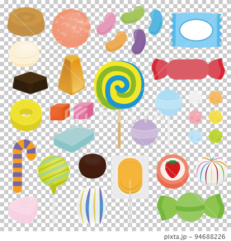 飴のイラストセット 飴のイラストセット 94688226
