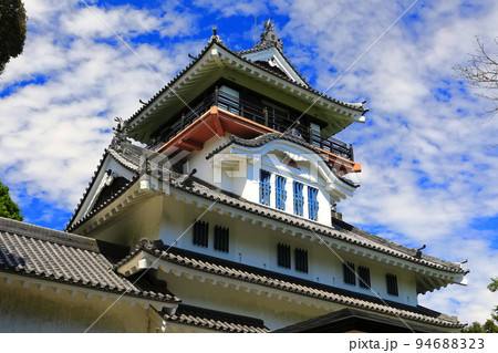 【高知県】晴天の四万十市郷土博物館（中村城跡） 94688323