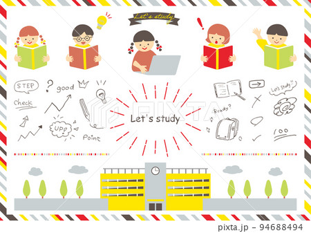 勉強に励む子供達 94688494