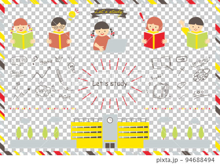 勉強に励む子供達 94688494