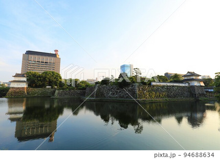大分府内城の北側の人質櫓と東丸北東隅二重櫓 94688634