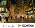 【東京都】輝く街路樹が美しい丸の内のイルミネーション 94689500
