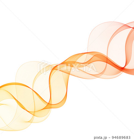 Abstract vector wave. background for presentation. advertising banner. orange color. eps 10 94689683