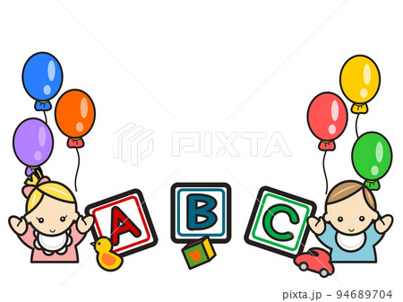 赤ちゃんとアルファベット 94689704