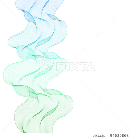 Abstract vector wave. background for presentation. advertising banner. green and blue colors. eps 10 Abstract vector wave. background for presentation. advertising banner. green and blue colors. eps 10 94689868