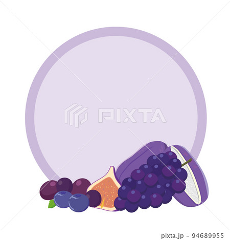 紫色の果物のフレーム 94689955