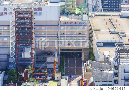 大阪　通天閣展望台から見た西成方面の街並み【2022年-初秋】 94691415