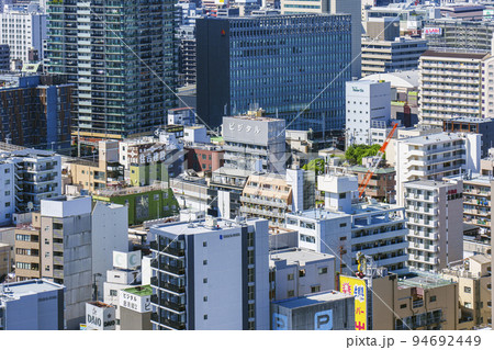 通天閣展望台から見た大阪の街並み　なんば方面【2022年-初秋】 94692449