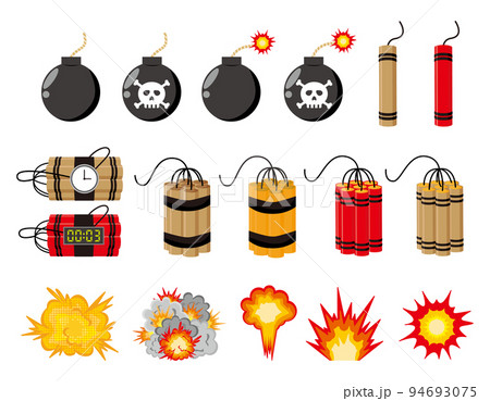 ダイナマイト　爆弾　ベクターイラスト 94693075