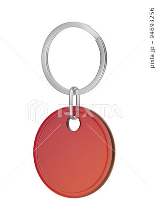 Red plastic keychain 94693256