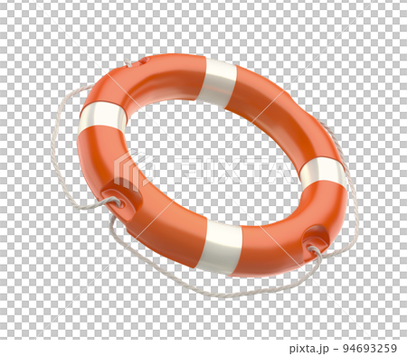 Orange lifebuoy ring 94693259