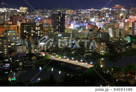 【高知県】筆山公園からの夜景（高知市街） 94693386