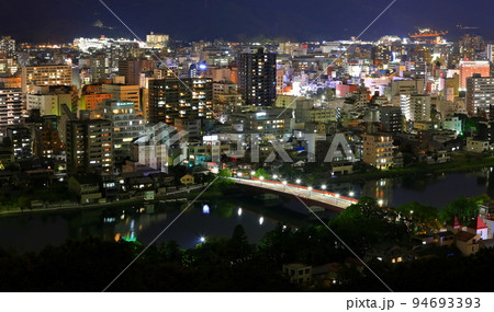 【高知県】筆山公園からの夜景（高知市街） 94693393