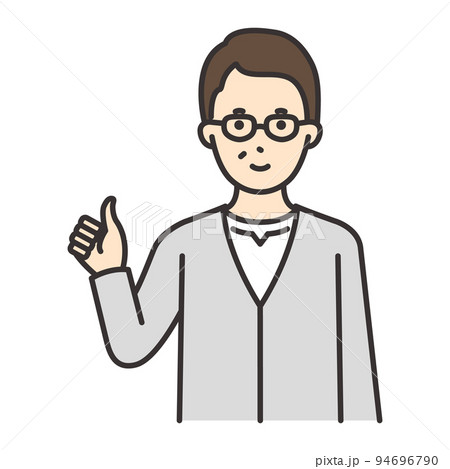 中高年 男性 ポーズ グッド 中高年 男性 ポーズ グッド 94696790