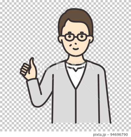 中高年 男性 ポーズ グッド 中高年 男性 ポーズ グッド 94696790