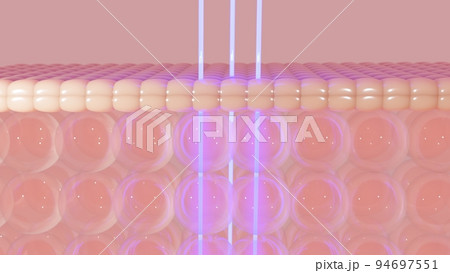 Serum and vitamin drop on skin cell. Serum and vitamin drop on skin cell. 94697551