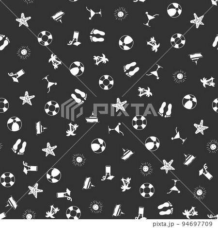 Summer seamless pattern background. Vector texture illustration. Summer seamless pattern background. Vector texture illustration. 94697709