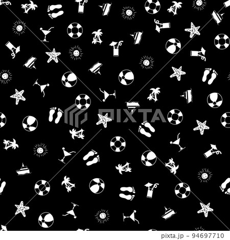 Summer seamless pattern background. Vector texture illustration. Summer seamless pattern background. Vector texture illustration. 94697710