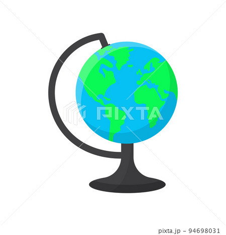 World globe on a stand. School globe. 94698031