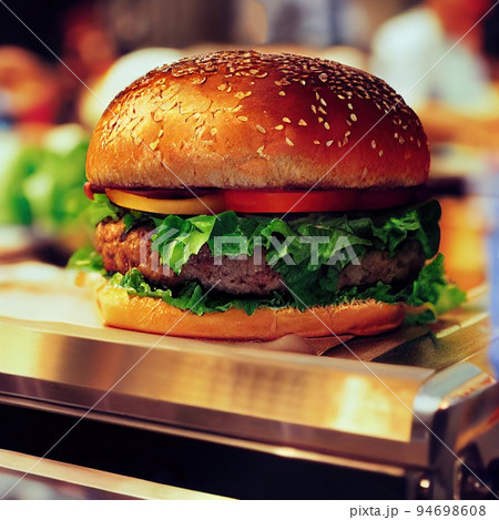 American fast food meal tasty burger 94698608