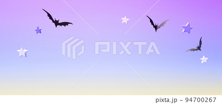 Halloween theme with black bats - 3D 94700267