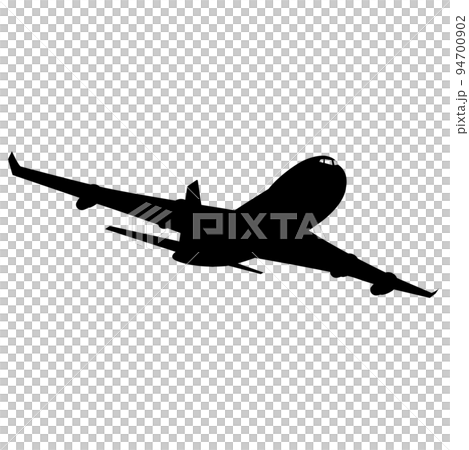 旅客機シルエット 94700902
