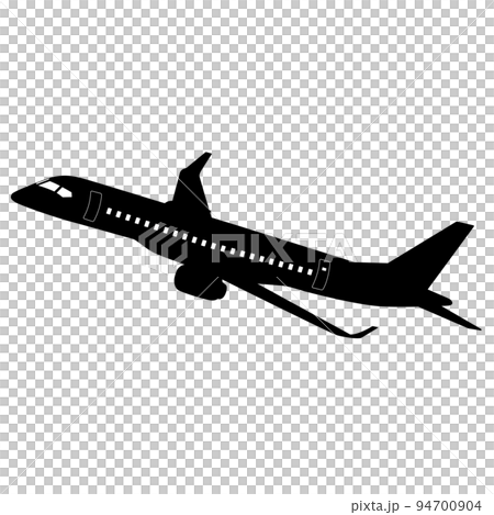 旅客機シルエット 94700904