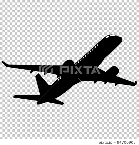 旅客機シルエット 94700905