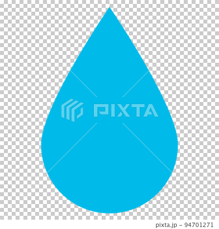 淺藍色簡單水滴圖標 淺藍色簡單水滴圖標 94701271