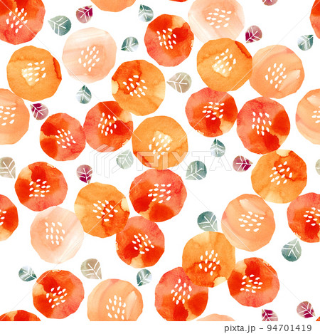 水彩画のお花のシームレスなパターン。テキスタイル、壁紙、包装紙のデザイン。 水彩画のお花のシームレスなパターン。テキスタイル、壁紙、包装紙のデザイン。 94701419