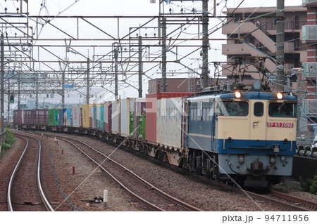 JR武蔵野線を走行するEF65-2092牽引の貨物列車_2022/9/9撮影 94711956