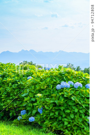 ポケットパーク見晴台からの眺め　榛名連山　関越道IC付近　初夏の季節　 94712808