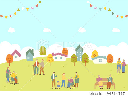 高齢者　介護風景 94714547