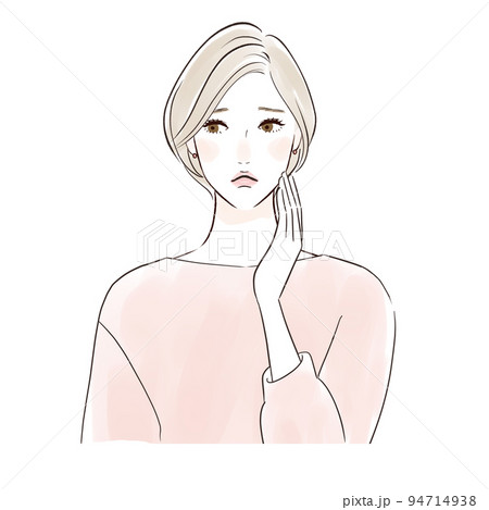 困る・悩むミドル女性 困る・悩むミドル女性 94714938