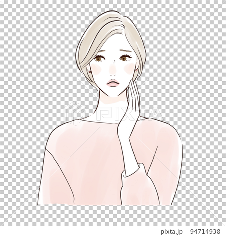 困る・悩むミドル女性 困る・悩むミドル女性 94714938