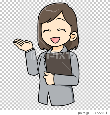 指導女西裝商務迷你人物插畫 指導女西裝商務迷你人物插畫 94722001