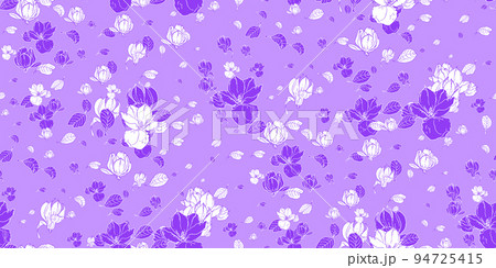 Seamless pattern with pink magnolia flowers 94725415