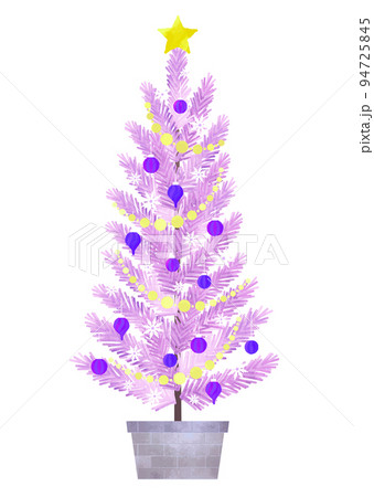 クリスマスツリー クリスマス モミの木 パープル系 94725845