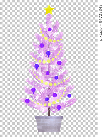 聖誕樹 聖誕節 樅樹 紫色 94725845