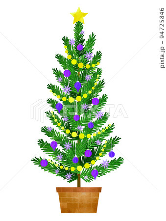クリスマスツリー クリスマス モミの木 パープル系 94725846