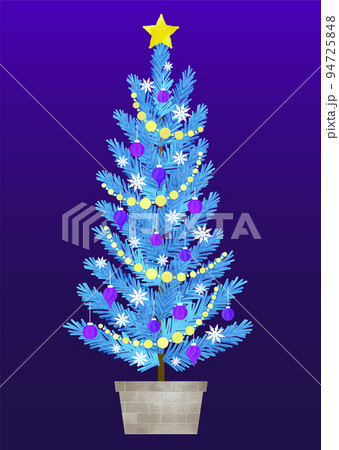 クリスマスツリー クリスマス モミの木 パープル系 94725848